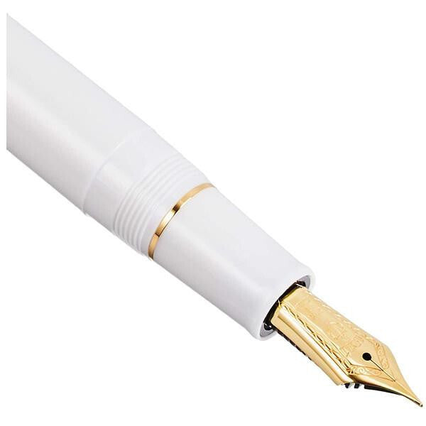 Sailor 1911 Large Profit Gold Trim Fountain Pen White Medium  11-2021-410