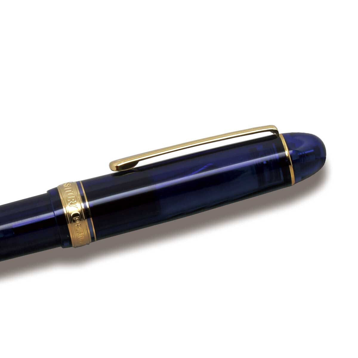 Platinum #3776 CENTURY Fountain Pen #51 Chartres Blue Coarse Nib PNB-15000