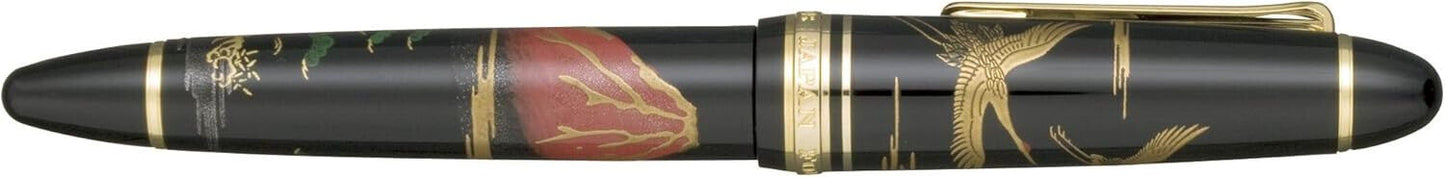 Sailor 1911 Profit Maki-e Mt.Fuji Crane Redfuji Tsuru Fountain Pen 11-5010-420