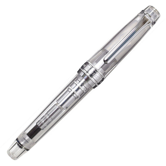 Sailor Professional Gear Silver Fountain Pen Demonstrator MF Nib 11-3775-300